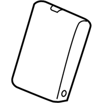 GM 23232094 Armrest, Black, Rear Center 23232094 GM Armrest, Black, Rear Center Illustration 1 of 1