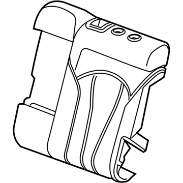 GM 23372958 Seat Back Pad, Rear 23372958 GM Seat Back Pad, Rear Illustration 1 of 1
