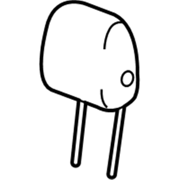 GM 84089484 Headrest, Black 84089484 GM Headrest, Black Illustration 1 of 1