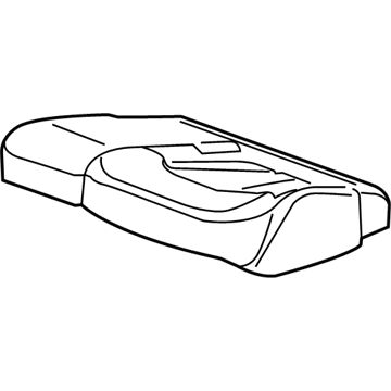 84044698 GM Cushion Cover, Rear Illustration 1 of 1