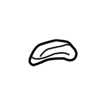 GM 23249067 Recline Handle, Black, Passenger Side 23249067 GM Recline Handle, Black, Passenger Side Illustration 1 of 1