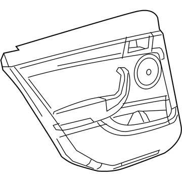 92264061 GM Door Trim Panel Illustration 1 of 1