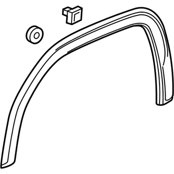 GMC 23396047 Wheel Opening Molding