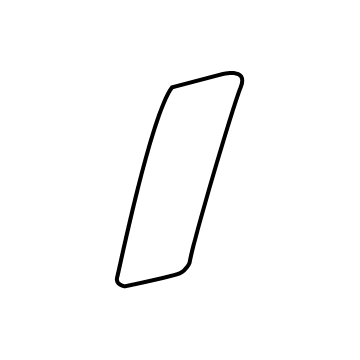GM 84579495 Stone Guard, Passenger Side 84579495 GM Stone Guard, Passenger Side Illustration 1 of 1