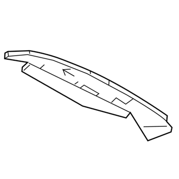 GM 84492324 Rear Insulator, Front Passenger Side 84492324 GM Rear Insulator, Front Passenger Side Illustration 1 of 1