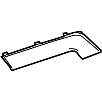 GM 23291502 Trim Molding, Front Driver Side 23291502 GM Trim Molding, Front Driver Side Illustration 1 of 1