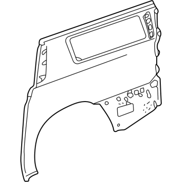 GM 85595984 Quarter Panel, Rear Outer Driver Side 85595984 GM Quarter Panel, Rear Outer Driver Side Illustration 1 of 1
