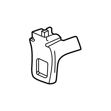 GM 85100010 Front End Track Cover, Black 85100010 GM Front End Track Cover, Black Illustration 1 of 1