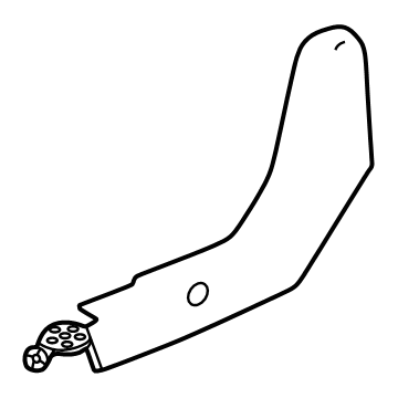 GM 85100005 Outer Finish Panel, Black, Passenger Side 85100005 GM Outer Finish Panel, Black, Passenger Side Illustration 1 of 1