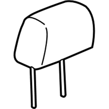 GM 84105646 Headrest, Front 84105646 GM Headrest, Front Illustration 1 of 1