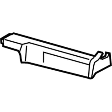 GM 23218769 Track Cover, Black, Front 23218769 GM Track Cover, Black, Front Illustration 1 of 1
