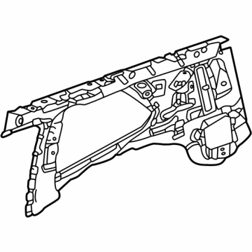 GM 26488589 Panel, Rear Quarter Inner 26488589 GM Panel, Rear Quarter Inner Illustration 1 of 1