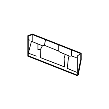 GM 84505563 Rail, Black, Front 84505563 GM Rail, Black, Front Illustration 1 of 1