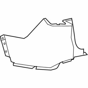 GM 84842846 Side Cover, Rear Upper Driver Side 84842846 GM Side Cover, Rear Upper Driver Side Illustration 1 of 1