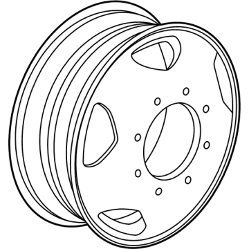 GM 23467017 Wheel, Alloy, Front 23467017 GM Wheel, Alloy, Front Illustration 1 of 1
