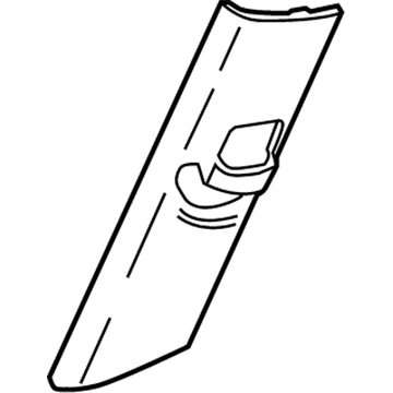 GM 42422871 Adjust Cover, Gray, Driver Side 42422871 GM Adjust Cover, Gray, Driver Side Illustration 1 of 1