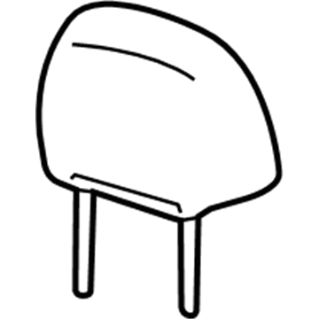 23384963 GM Headrest, Black, Front Illustration 1 of 1