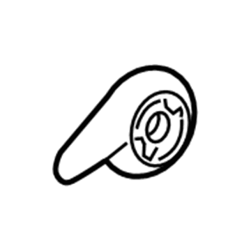 GM 95971227 Recline Lever, Black 95971227 GM Recline Lever, Black Illustration 1 of 1