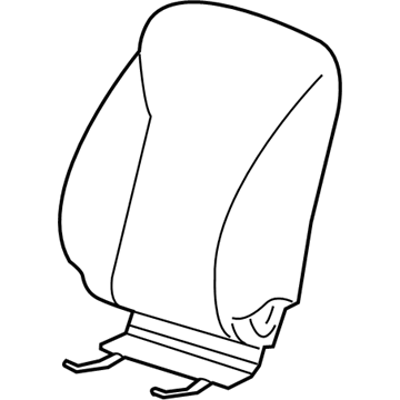 GM 22871931 Seat Back Cover, Titanium, Front 22871931 GM Seat Back Cover, Titanium, Front Illustration 1 of 1