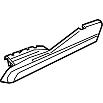 GM 95971093 Closure Panel, Black 95971093 GM Closure Panel, Black Illustration 1 of 1