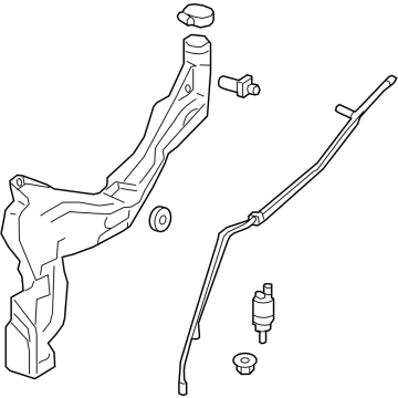 Chevy Equinox Windshield Washer Fluid Reservoir - 26342898