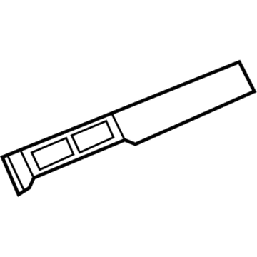 GM 25868199 Trim Plate, Wood 25868199 GM Trim Plate, Wood Illustration 1 of 1