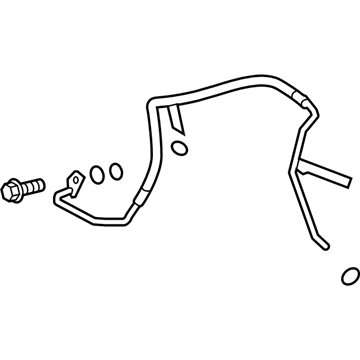 GM 19433875 Power Steering Pressure Hose 19433875 GM Power Steering Pressure Hose Illustration 1 of 1