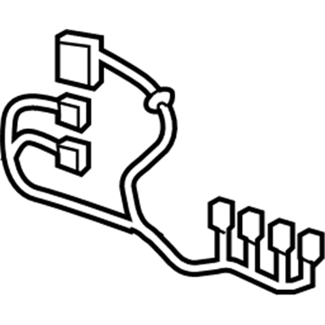 23185768 GM Wire Harness, Front Passenger Side Illustration 1 of 1