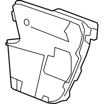 GM 25966590 Water Deflector, Front Passenger Side 25966590 GM Water Deflector, Front Passenger Side Illustration 1 of 1