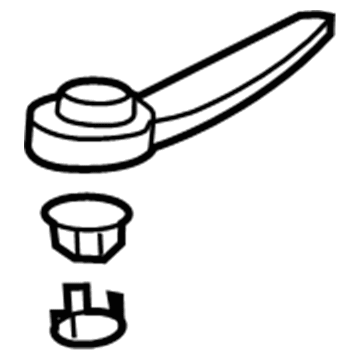19120122 GM Lock Handle, Front Top Illustration 1 of 1