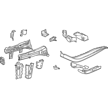 GM 60008419 Rail, Frame Front Side And Engine Compartment 60008419 GM Rail, Frame Front Side And Engine Compartment Illustration 1 of 1