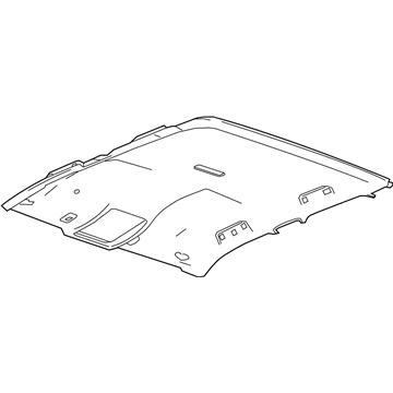 GM 84391828 Headliner, Gray 84391828 GM Headliner, Gray Illustration 1 of 1