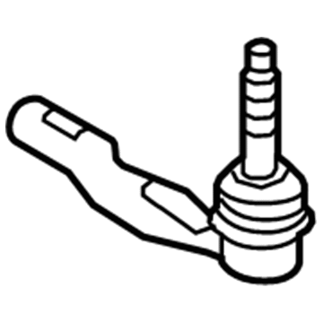 23272689 GM Outer Tie Rod, Driver Side Illustration 1 of 1
