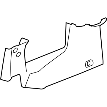 20955702 GM Upper Quarter Trim, Driver Side Illustration 1 of 1
