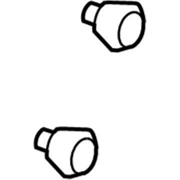 11561474 GM Lower Quarter Trim Clip Illustration 1 of 1
