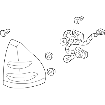 GM 10325502 Combination Lamp Assy, Passenger Side 10325502 GM Combination Lamp Assy, Passenger Side Illustration 1 of 1