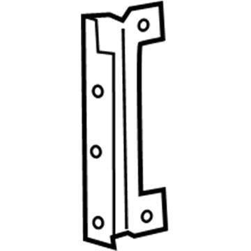 GM 23455459 Intercooler Side Bracket, Driver Side 23455459 GM Intercooler Side Bracket, Driver Side Illustration 1 of 1