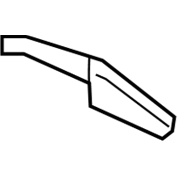 GM 84199389 Hinge Pillar Reinforcement Extension, Rear Outer Driver Side 84199389 GM Hinge Pillar Reinforcement Extension, Rear Outer Driver Side Illustration 1 of 1