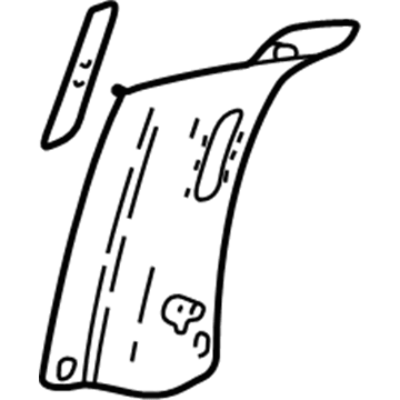 GM 10416838 Pillar Trim, Driver Side 10416838 GM Pillar Trim, Driver Side Illustration 1 of 1