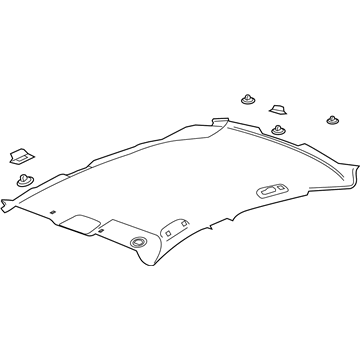 26257878 GM Headliner, Titanium Illustration 1 of 1