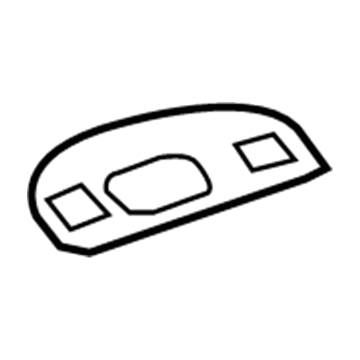 GM 39126061 Courtesy Lamp, Black, Passenger Side 39126061 GM Courtesy Lamp, Black, Passenger Side Illustration 1 of 1
