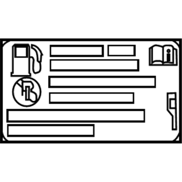 Chevy 84089678 Fuel Label