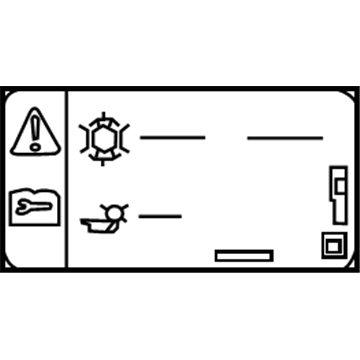 84388740 GM A/C Label Illustration 1 of 1