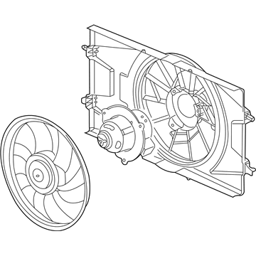 Chevy Cobalt Cooling Fan Assembly - 15849644