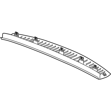 GM 84368218 Upper Trim Panel, Jet Black, Driver Side 84368218 GM Upper Trim Panel, Jet Black, Driver Side Illustration 1 of 1