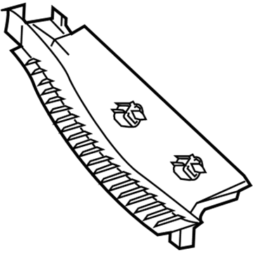 GM 84368214 Side Trim Panel, Jet Black, Driver Side 84368214 GM Side Trim Panel, Jet Black, Driver Side Illustration 1 of 1