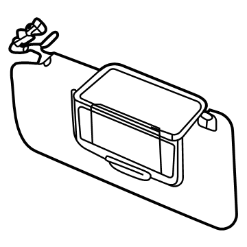 GM 42752058 Sunvisor, Driver Side 42752058 GM Sunvisor, Driver Side Illustration 1 of 1
