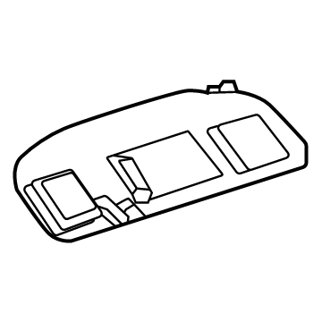GM 42728047 Overhead Lamp, Driver Side 42728047 GM Overhead Lamp, Driver Side Illustration 1 of 1