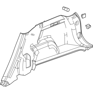 Chevy 26490813 Lower Quarter Trim
