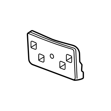 GMC 84881887 License Bracket